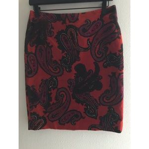 Talbots Petites Size 4P Velour Velvet Skirt